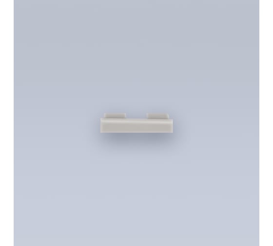 Заглушка глухая ELEGANZ для гибкого профиля 18x4 мм, 10шт 25027 1