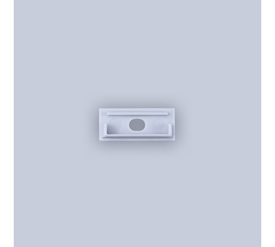 Заглушка проходная ELEGANZ для накладного профиля 28x12 мм, 10шт 25095 1
