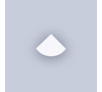 Заглушка глухая ELEGANZ для углового профиля 16x16 мм, 10шт 25015