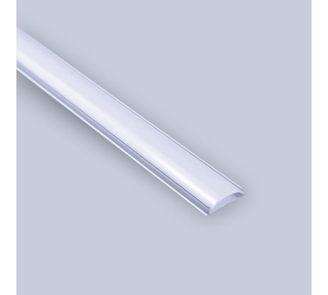 Гибкий накладной алюминиевый профиль ELEGANZ 18x4 мм с рассеивателем, 2м 25025