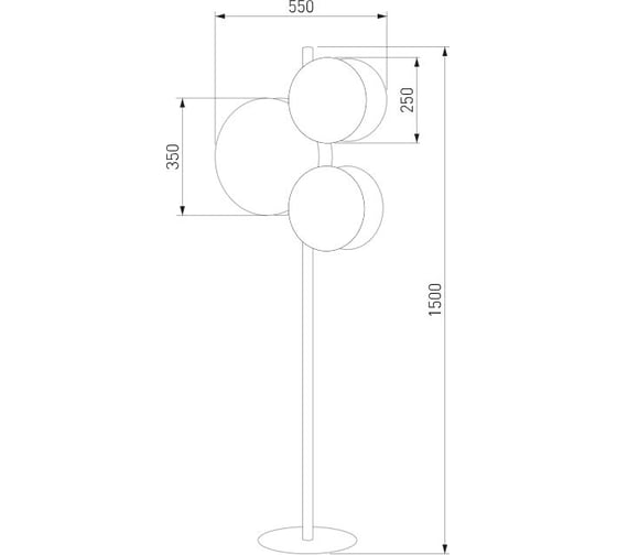 Напольный светильник TK Lighting с тканевым рассеивателем 5960 Pulse коричневый/белый a068388