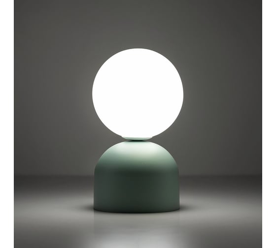 Настольный светильник TK Lighting со стеклянным плафоном 16039 Miki белый a068386