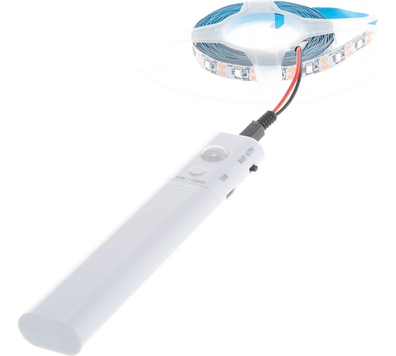 Комплект светодиодной ленты URM, SMD 2835, 60 LED, 4,8 Вт, 8-10 лм, 3М с датчиком движения L10011