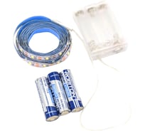 Комплект светодиодной ленты URM, SMD 2835, 60 LED, 4,8 Вт, 8-10 лм, 3М с блоком батареек L10016