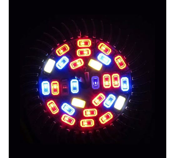 Фитолампа URMFITO-R-28, Е27, 26 LED, 220 В, 6 Вт, IP22 F10012