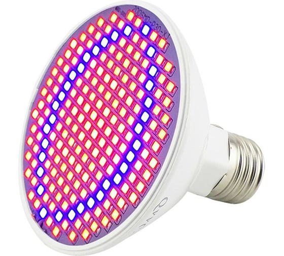 Фитолампа URM, FITO-P27-200, Е27, 200 LED, 220 В, 20 Вт, IP42 F10021