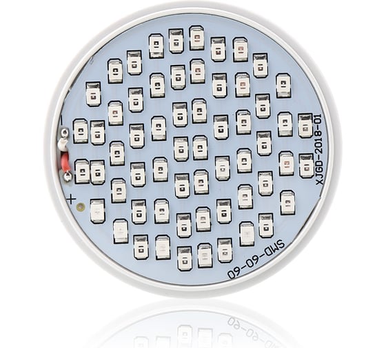 Фитолампа URM, FITO-P27-60, Е27, 60 LED, 220 В, 6 Вт, IP42 F10019