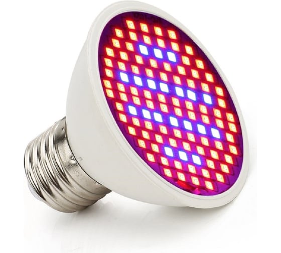 Фитолампа URM FITO-P27-106, Е27, 106 LED, 220 В, 10 Вт, IP42 F10122 1