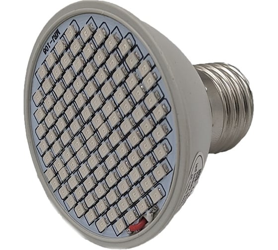 Фитолампа URM FITO-P27-106, Е27, 106 LED, 220 В, 10 Вт, IP42 F10122