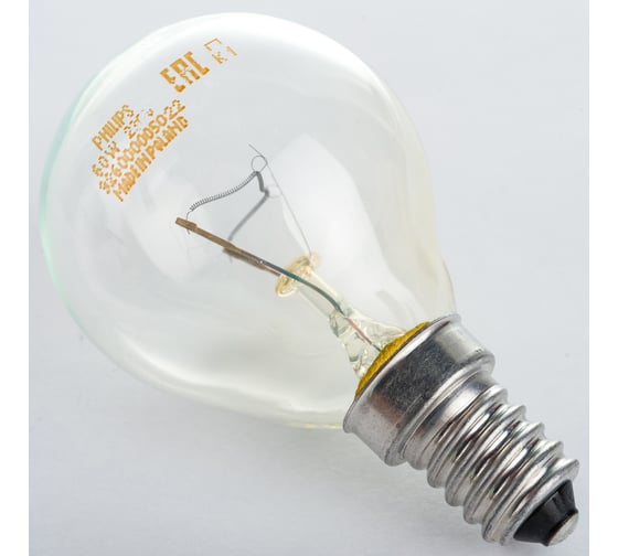 Лампа накаливания PHILIPS Stan 60Вт E14 230В P45 CL 1CT/10X10 926000005022 1