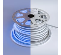 Неон ELEGANZ 220В 7 Вт/м СИНЯЯ IP65 LUX Светодиодная лента 8*16мм 2835 120 диодов 50м бухта, EL-NS-7B