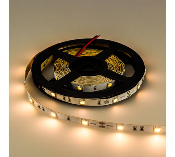 Светодиодная лента ELEGANZ LUX 5050 30 LED (7.2W/M) 12V тёплая 3000К IP20, 5м EL-LS-7WW