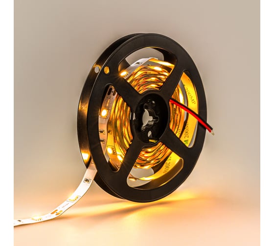 Светодиодная лента ELEGANZ LUX 5050 30 LED (7.2W/M) 12V тёплая 3000К IP20, 5м EL-LS-7WW