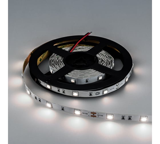 Светодиодная лента ELEGANZ LUX 5050 30 LED (7.2W/M) 12V холодная 6000К IP20, 5м EL-LS-7W
