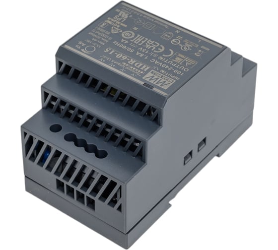 Источник питания Mean Well AC/DC HDR-60-15 60Вт Т02601702