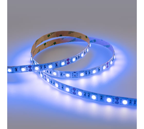 Светодиодная лента ELEGANZ LUX 5050 60 LED (14.4W/M) 12V СИНЯЯ IP20, 5м EL-LS-14B