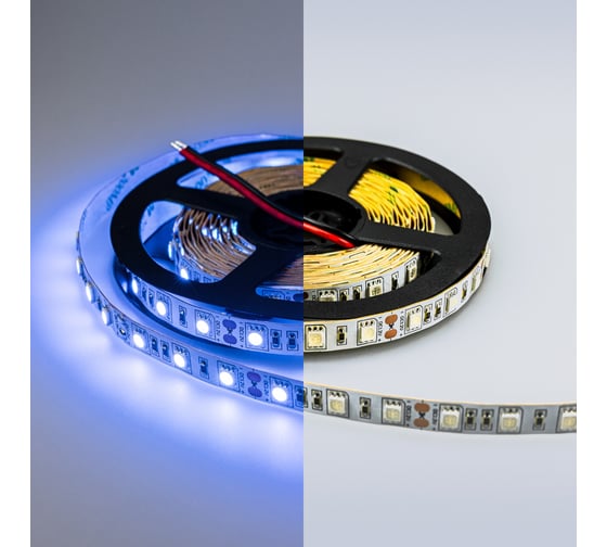 Светодиодная лента ELEGANZ LUX 5050 60 LED (14.4W/M) 12V СИНЯЯ IP20, 5м EL-LS-14B