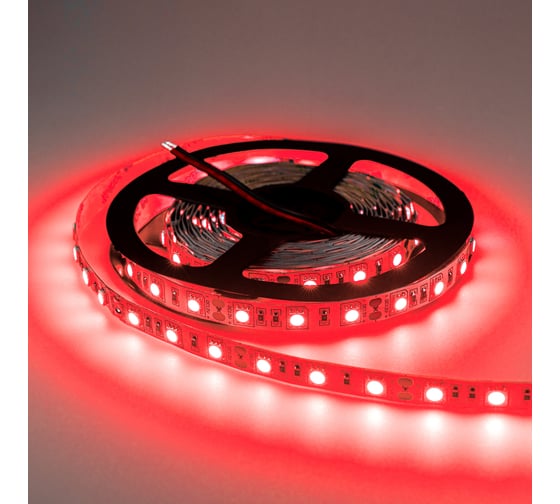 Светодиодная лента ELEGANZ LUX 5050 60 LED (14.4W/M) 12V КРАСНАЯ IP20, 5м EL-LS-14R