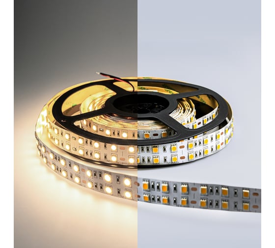 Светодиодная лента ELEGANZ LUX 5050 120 LED (28.8W/M) 12V нейтральная 4500К IP20 двухрядная, 5м EL-LS-28N