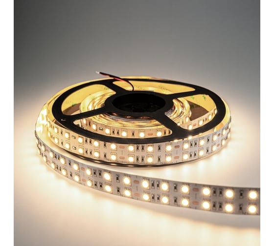 Светодиодная лента ELEGANZ LUX 5050 120 LED (28.8W/M) 12V нейтральная 4500К IP20 двухрядная, 5м EL-LS-28N