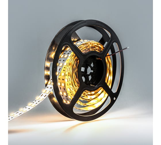 Светодиодная лента ELEGANZ LUX 5050 120 LED (28.8W/M) 12V нейтральная 4500К IP20 двухрядная, 5м EL-LS-28N