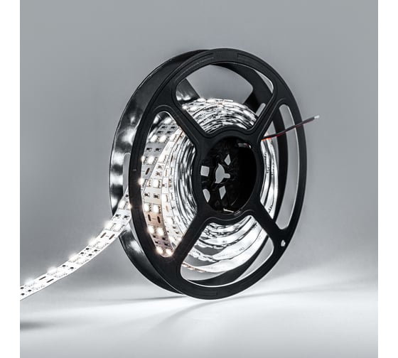 Светодиодная лента ELEGANZ LUX 5050 120 LED (28.8W/M) 12V холодная 6000К IP20 двухрядная, 5м EL-LS-28W