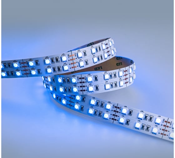 Светодиодная лента ELEGANZ LUX 5050 120 LED (28.8W/M) 12V RGB IP20 двухрядная, 5м EL-LS-28RGB