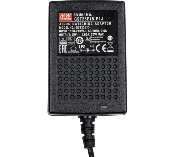 Сетевой адаптер Mean Well GST25E15-P1J Т02292659