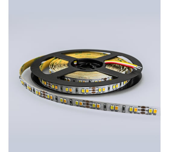 Светодиодная лента ELEGANZ LUX 2835 120 LED (9.6W/M) 12V 3000К+6000К IP20, 5м EL-W+WW1