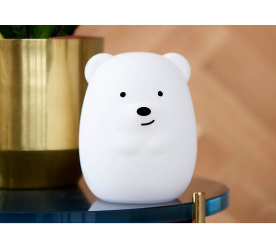 Силиконовый ночник Rombica LED Bear/ мягкий силиконовый корпус DL-A002