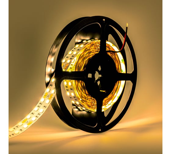 Светодиодная лента ELEGANZ LUX 24V 5050 120 LED (28.8W/M) теплая 3000К IP20 двухрядная, 5м EL-24V-28WW