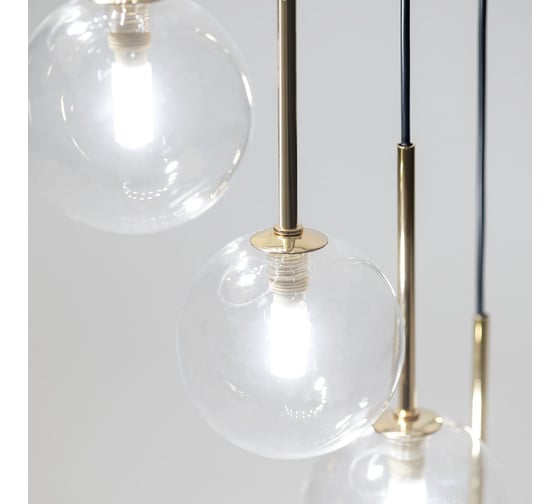 Подвесной светильник TK Lighting со стеклянными плафонами 10182 Aurora прозрачный a068315