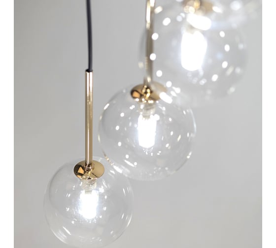 Подвесной светильник TK Lighting со стеклянными плафонами 10258 Aurora прозрачный a068316