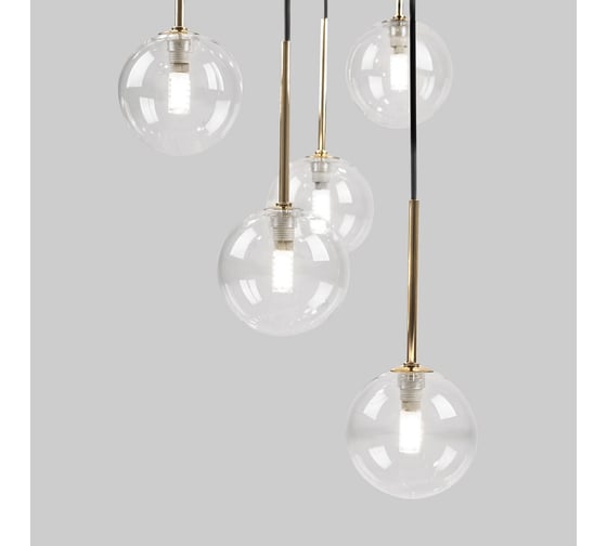 Подвесной светильник TK Lighting со стеклянными плафонами 10258 Aurora прозрачный a068316