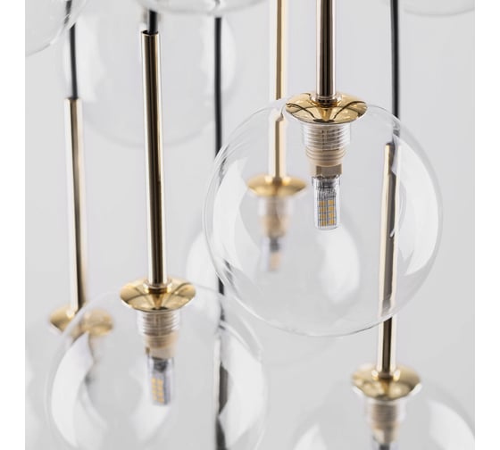 Подвесной светильник TK Lighting со стеклянными плафонами 10258 Aurora прозрачный a068316