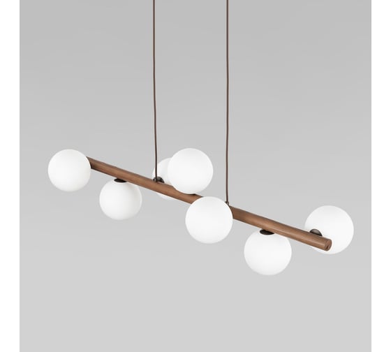 Подвесной светильник TK Lighting со стеклянными плафонами 10272 Estera Wood белый a068335