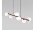 Подвесной светильник TK Lighting со стеклянными плафонами 10272 Estera Wood белый a068335 3