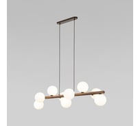 Подвесной светильник TK Lighting со стеклянными плафонами 10273 Estera Wood белый a068339
