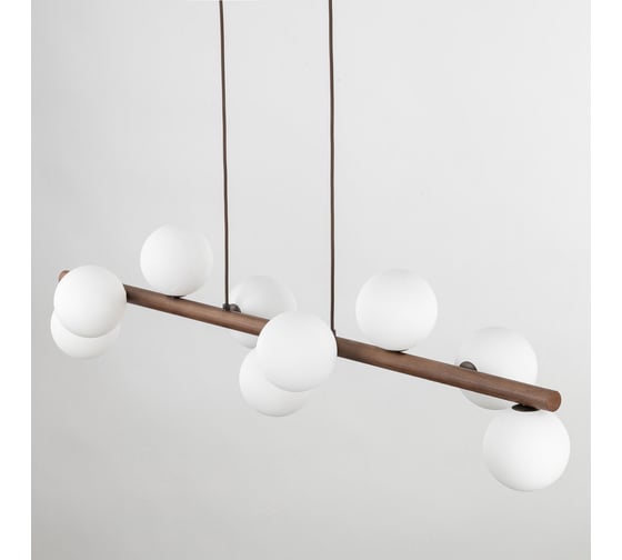 Подвесной светильник TK Lighting со стеклянными плафонами 10273 Estera Wood белый a068339
