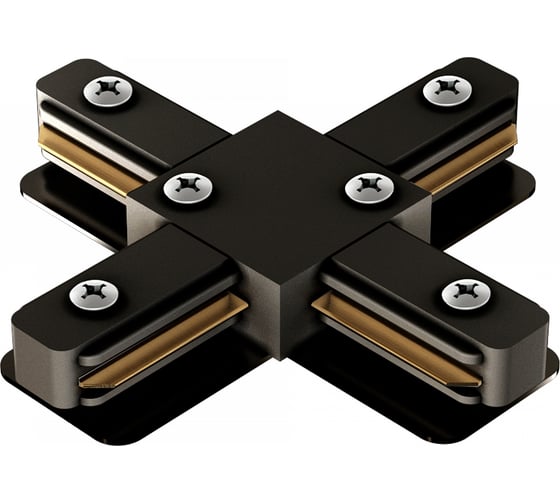 Соединитель Geniled X для однофазного шинопровода Чёрный 00-00006370 1