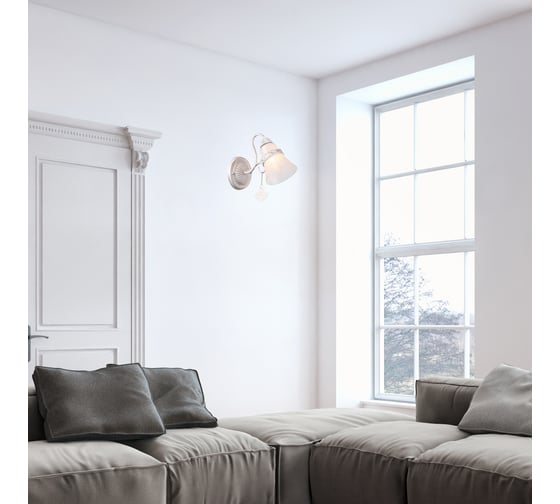 Бра Rivoli 2040401 Zeffiro A1, WG, 1хE14, 40W Б0038389