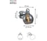 Бра Rivoli Agnesa A1, хром, 1хE14, 40W, 10/150 Б0047315 2