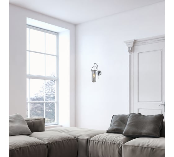 Бра Rivoli Aleksa A1, хром, 1хE14, 40W, 10/60 Б0047323
