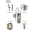 Бра Rivoli Aleksa A1, хром, 1хE14, 40W, 10/60 Б0047323 3