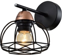 Бра Rivoli Gekuba A1, черный/медь, 1хE27, 40W, 10/90 Б0047375