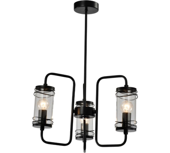 Люстра Rivoli Akanta P3, черный, 3хE14, 40W, 42 Б0047355