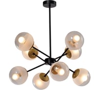 Люстра Rivoli Areta P8 черный/античное золото, 8хE14, 40W, 12 Б0047307