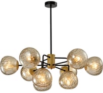 Люстра Rivoli Geba P9 черный/античное золото, 9хE14, 40W, 8 Б0047339