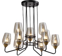 Люстра Rivoli Gera P9, черный/золото, 9хE27, 40W, 14 Б0047325