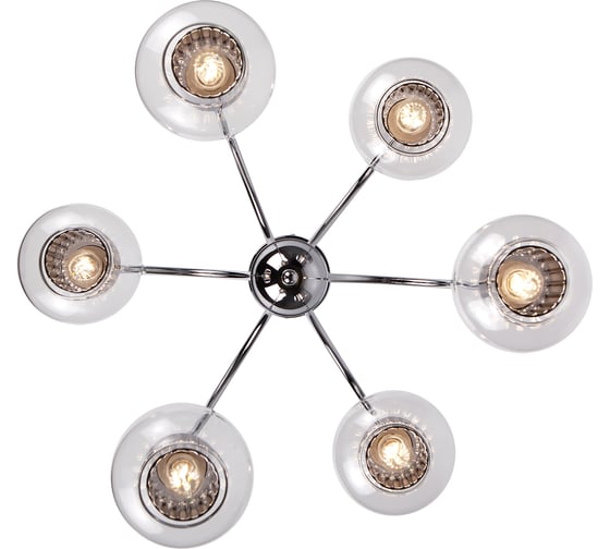 Люстра Rivoli Montaro P6, хром, 6хE14, 40W, 20 Б0047340